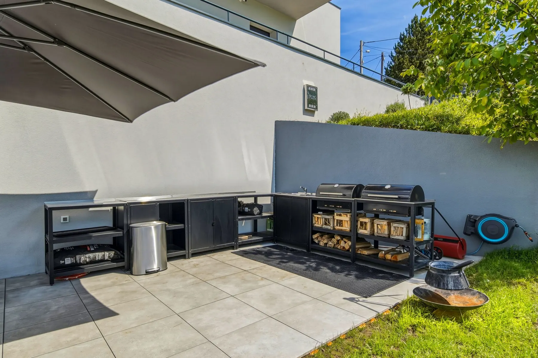 Outdoor grill area