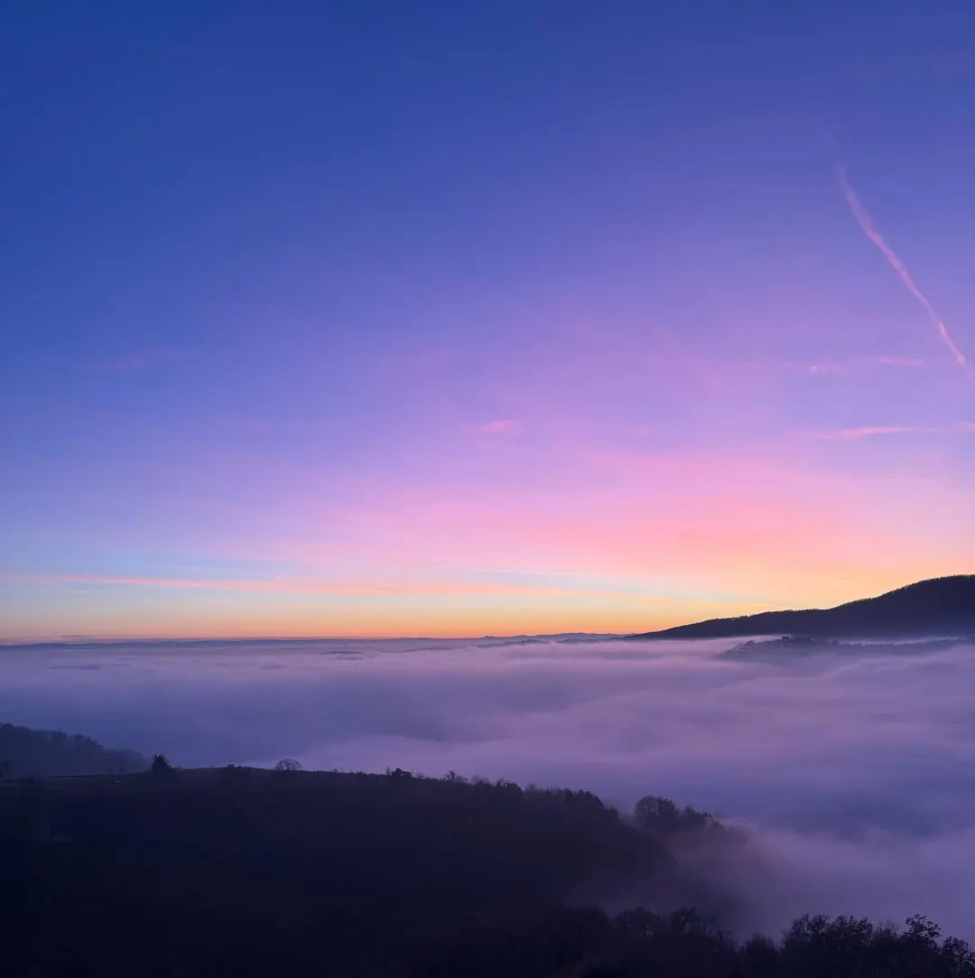 Sunrise fog
